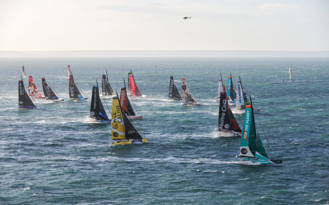 Le bateau Lazare s’élance dans la Transat Jacques Vabre