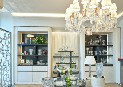 L2A Agencement sublime la boutique Baccarat